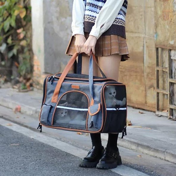 SAC DE TRANSPORT POUR CHAT - CatFly™ Gris Foncé - Chat - achat.com