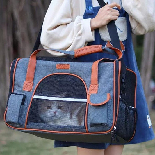 SAC DE TRANSPORT POUR CHAT - CatFly™ Gris Foncé - Chat - achat.com